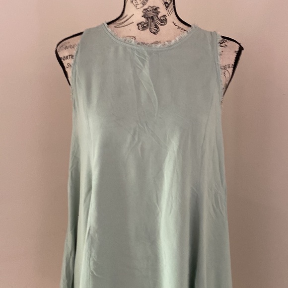 Altar'd State Mint Green Women's Swing Dress Size Medium Sleeveless, Fringe NWT - Picture 2 of 4